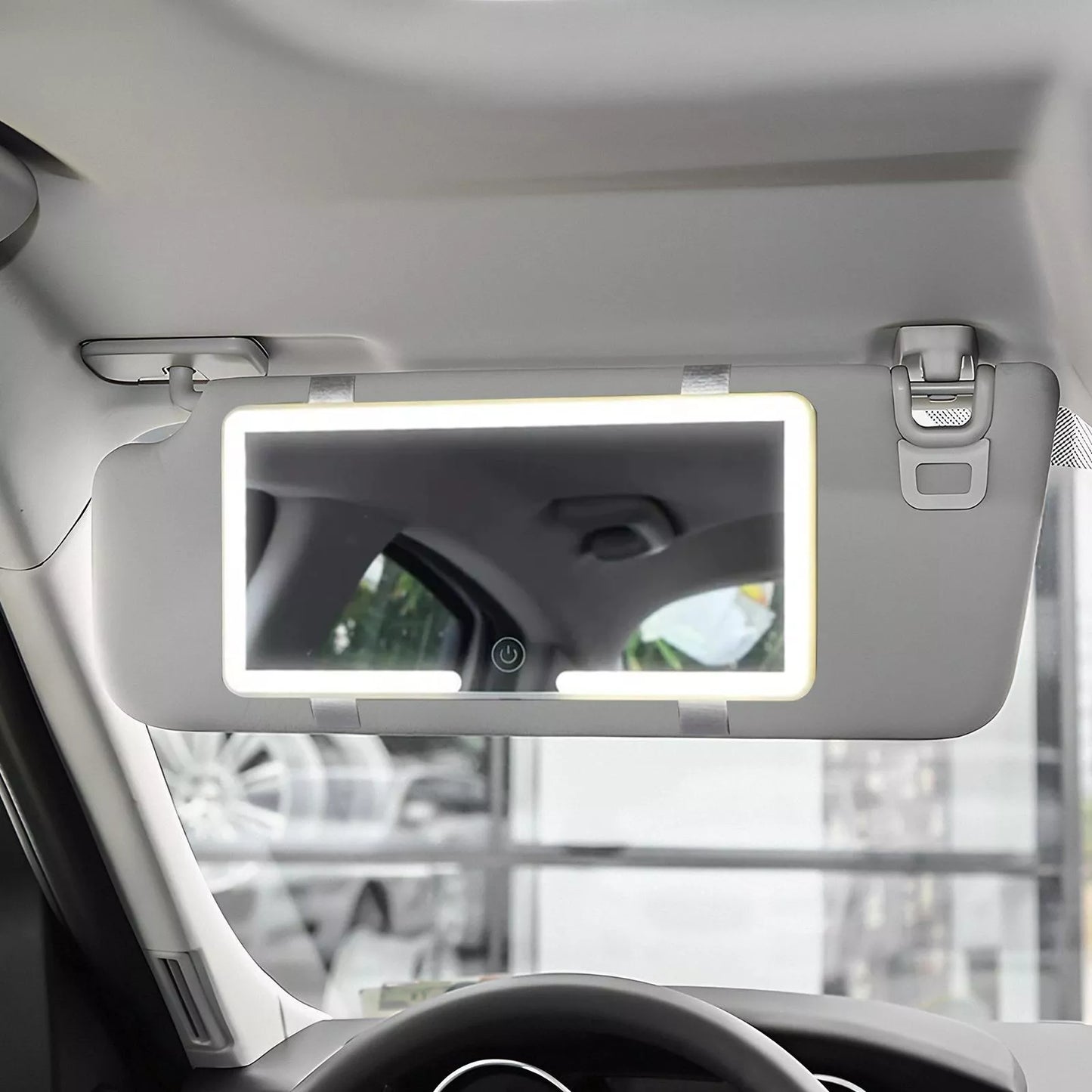 ESPEJO CON LUZ LED PARA AUTO