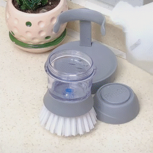 CEPILLO LIMPIADOR CON DISPENSER DE JABON