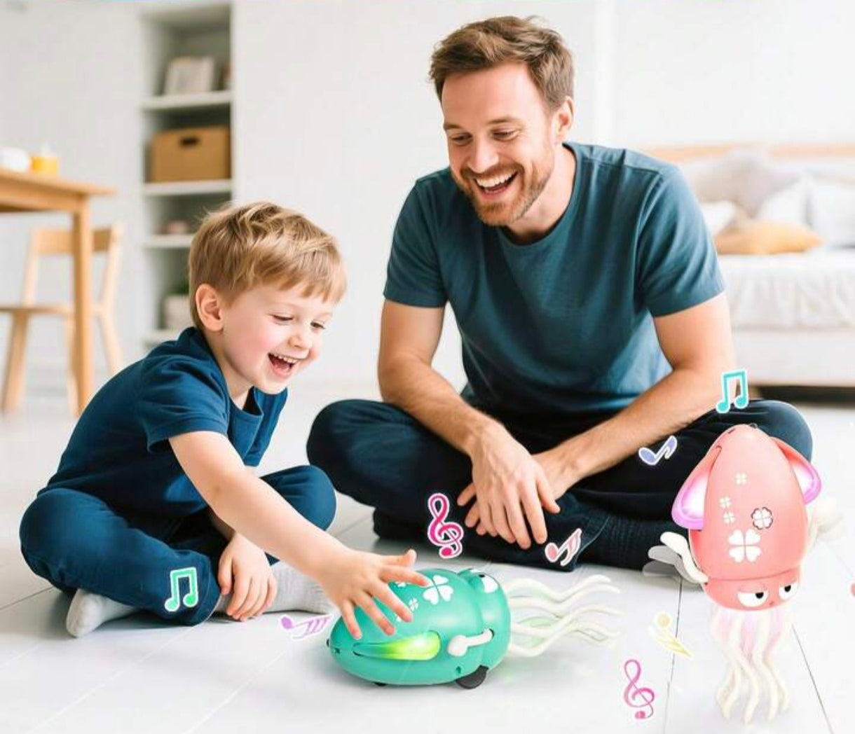 Calamar bailarín/interactivo